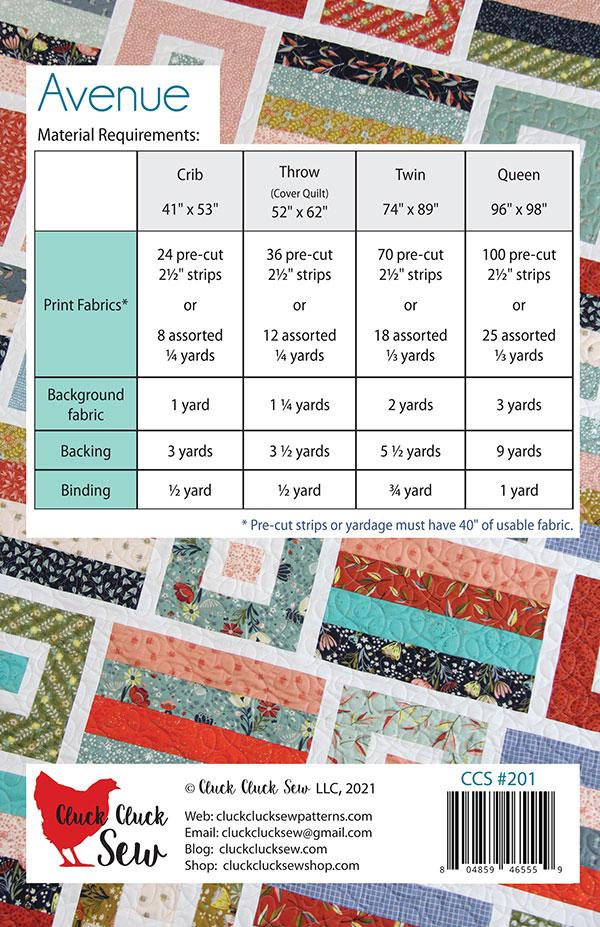 Avenue - Quilt Pattern
