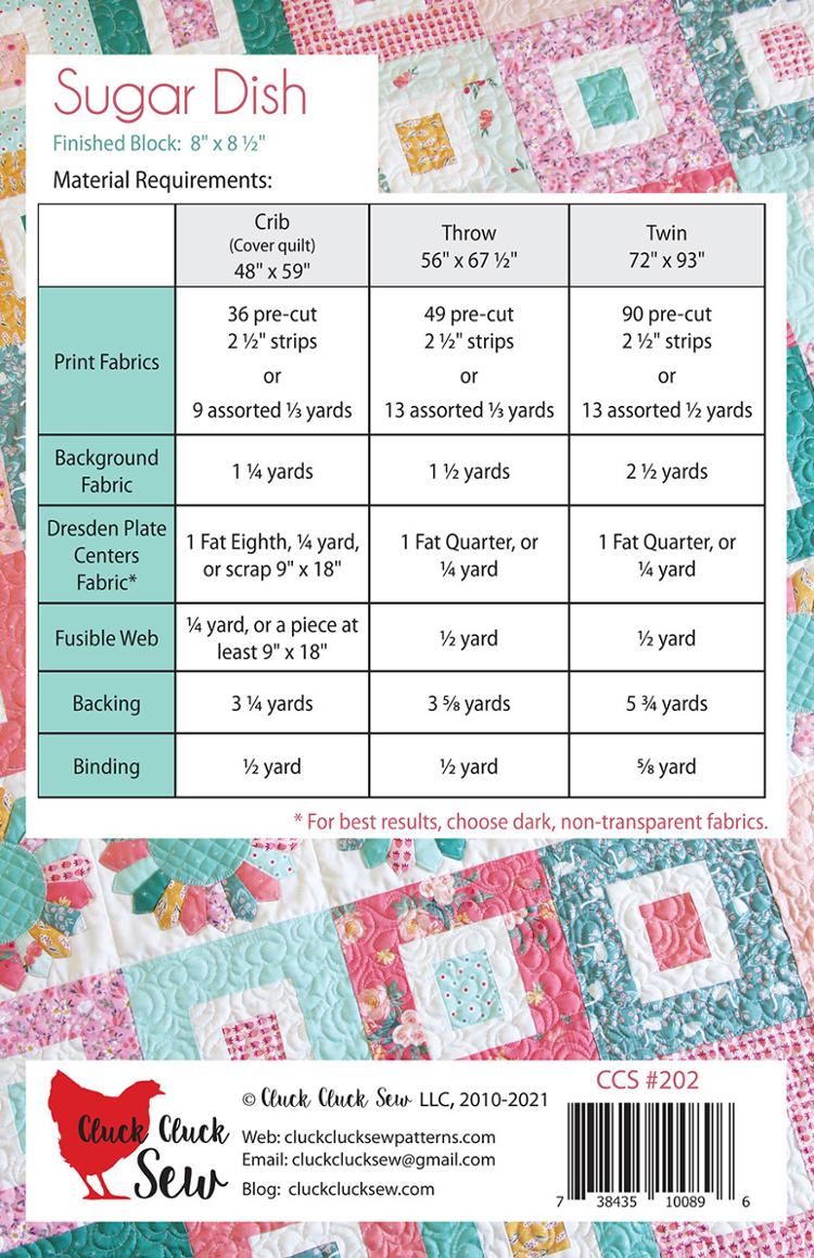 Sugar Dish - Quilt Pattern