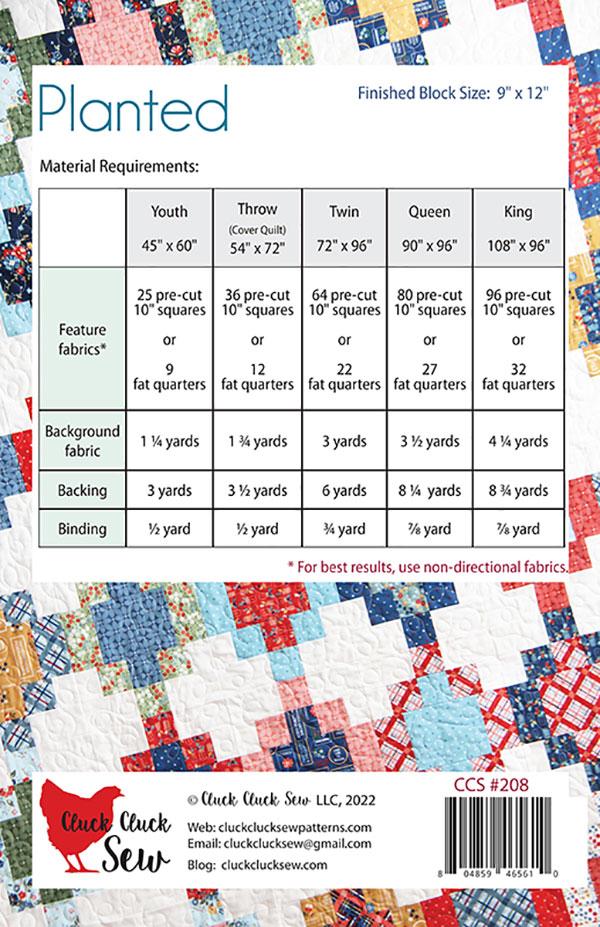 Planted - Quilt Pattern