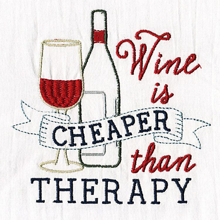 Dirty Laundry Towel Wine Therapy