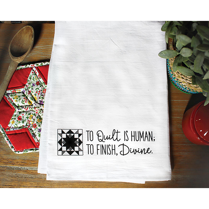 Dirty Laundry Towel Quilt Human