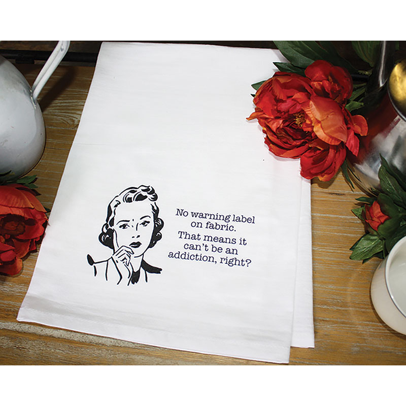 Dirty Laundry Towel Fabric Warning