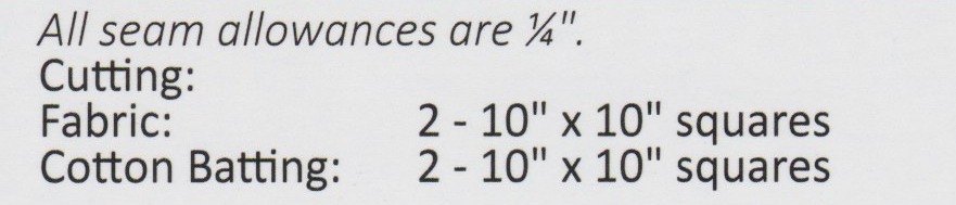 Bowl Cozy - Quilt Pattern
