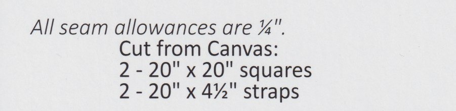 Canvas Tote - Quilt Pattern