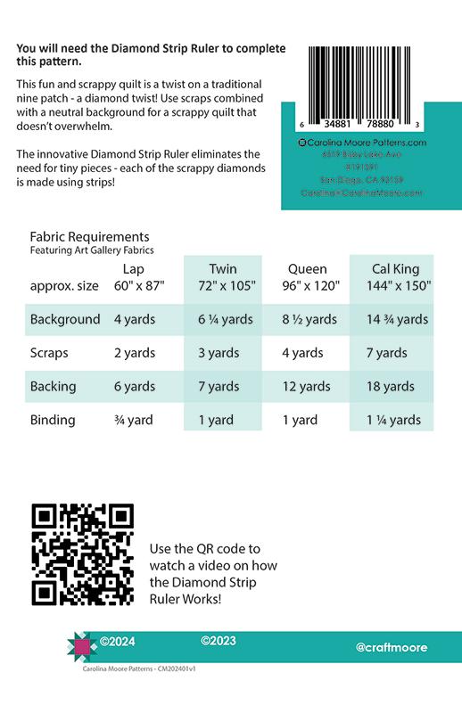 Diamond Nine Patch - Quilt Pattern