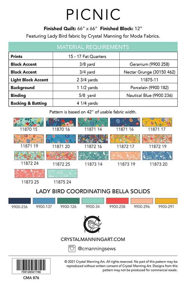 Picnic - Quilt Pattern