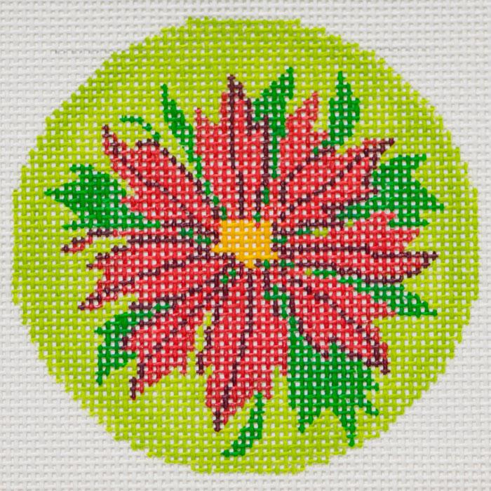 Poinsettia - Christmas Needlepoint Canvas
