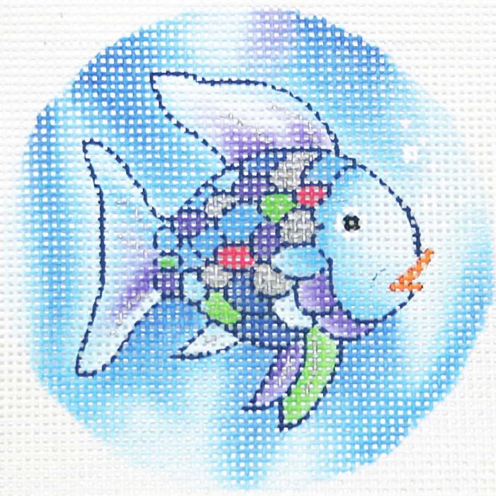 Rainbow Fish - Needlepoint Canvas