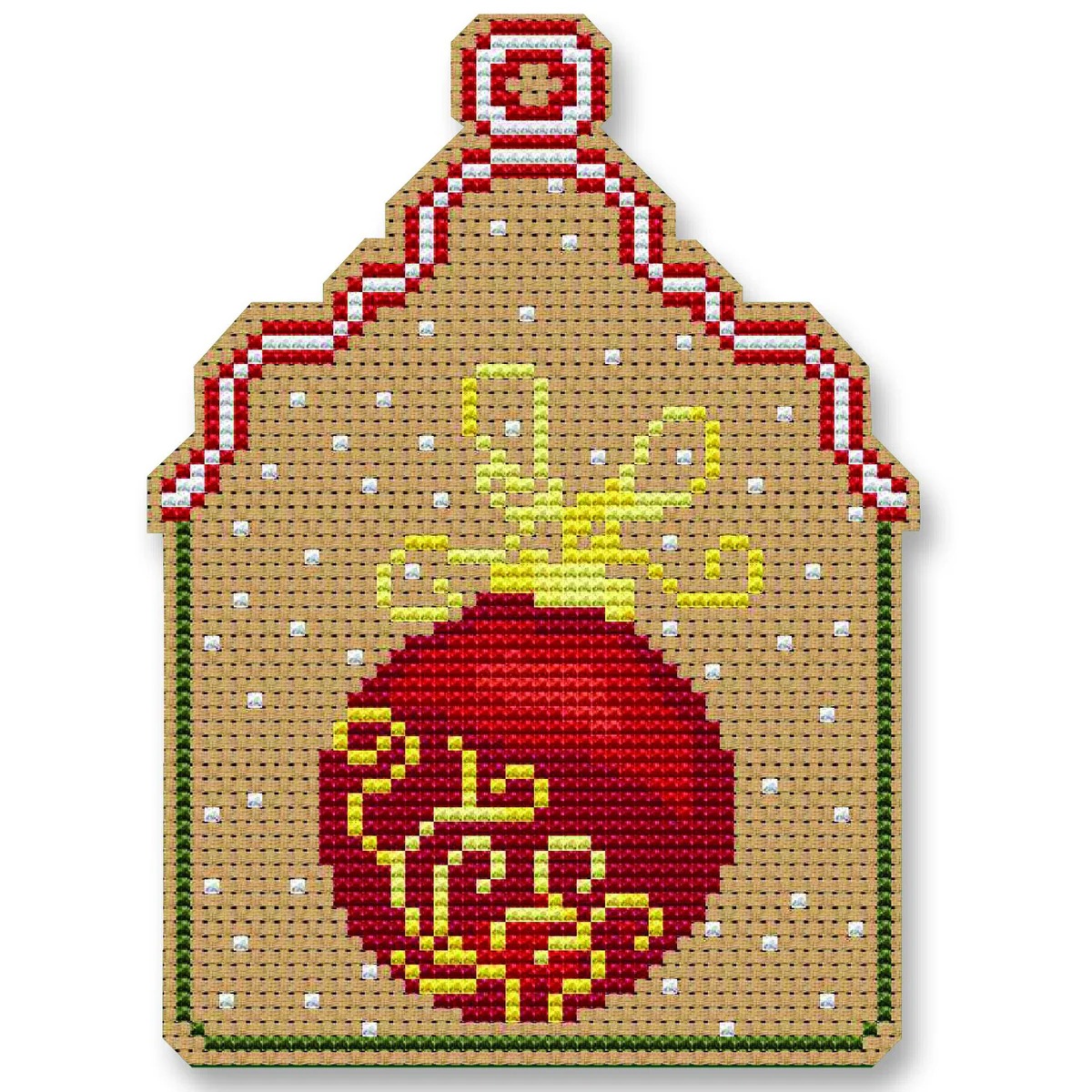 Christmas Ball Ornament - Cross Stitch Kit