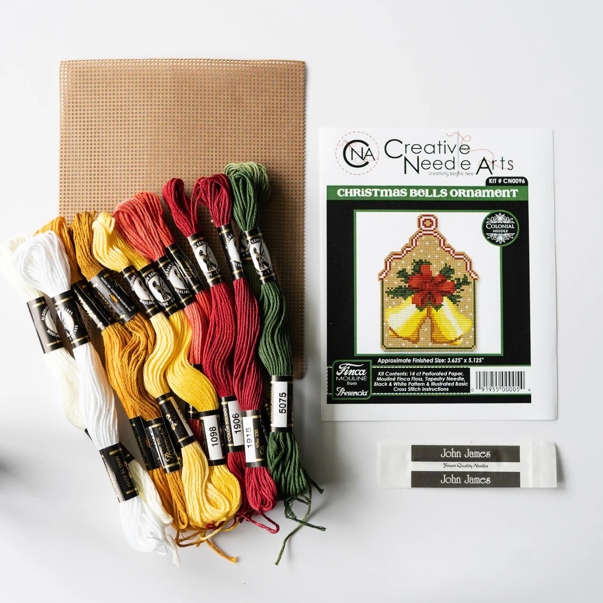 Christmas Bells Ornament - Cross Stitch Kit