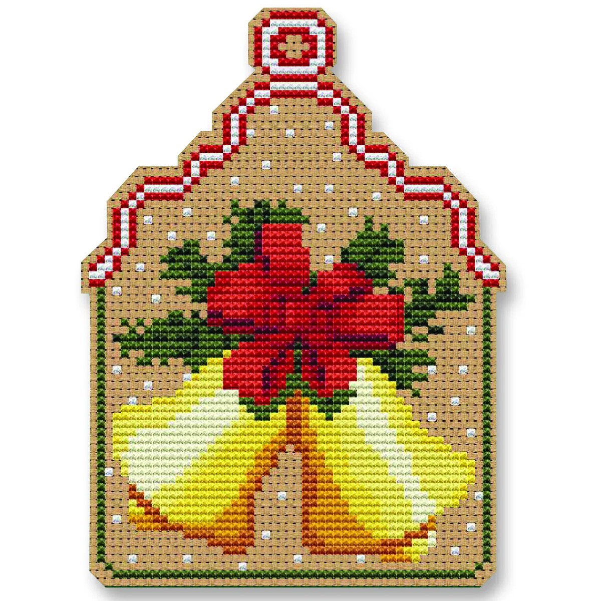 Christmas Bells Ornament - Cross Stitch Kit