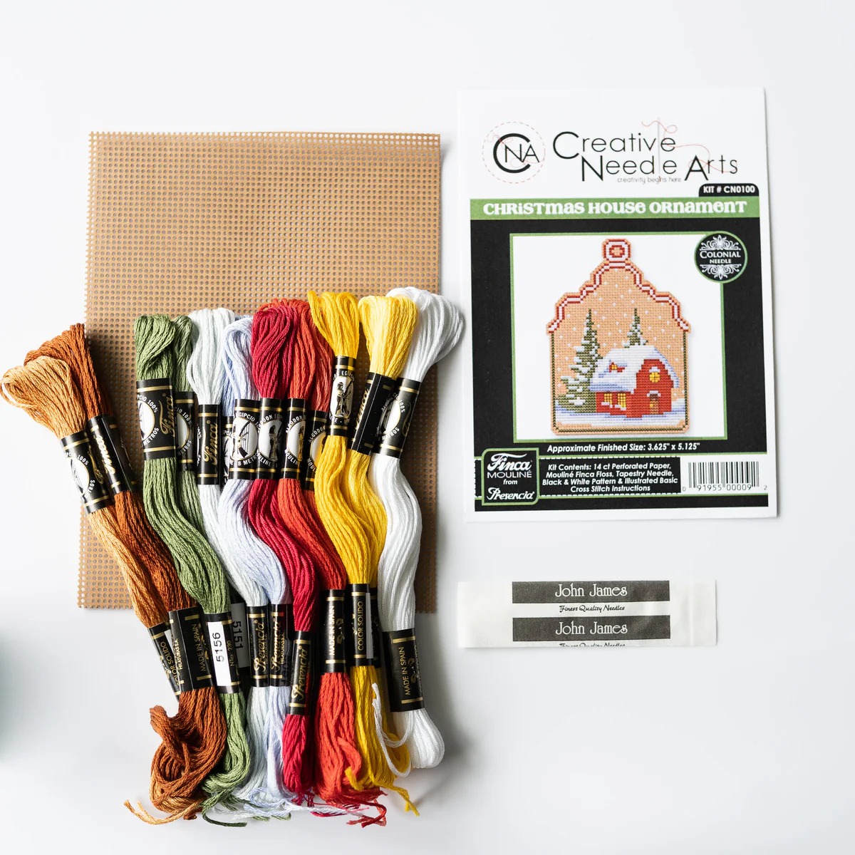 Christmas House Ornament - Cross Stitch Kit