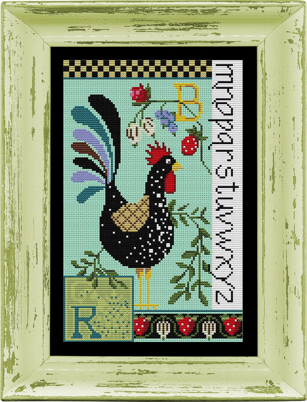Rooster Sampler - Cross Stitch Kit