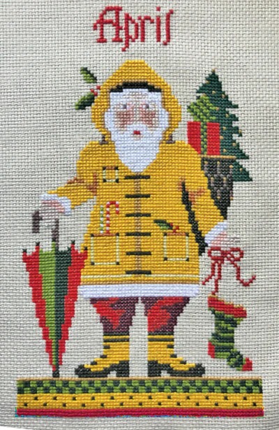 April Santa - Christmas Cross Stitch Kit
