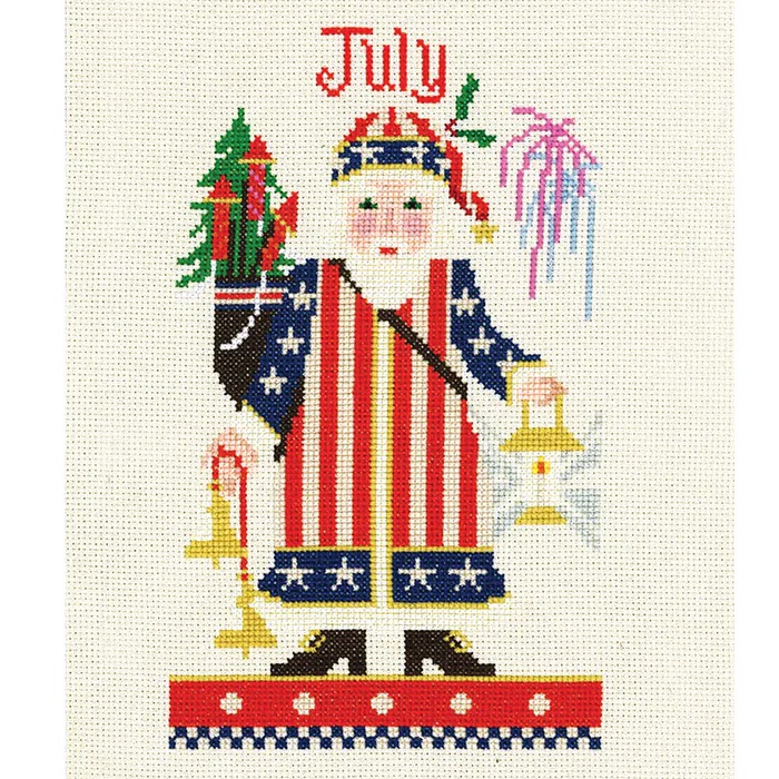July Santa - Christmas Cross Stitch Kit