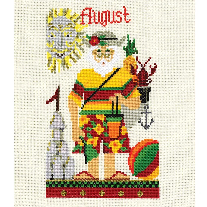 August Santa - Christmas Cross Stitch Kit