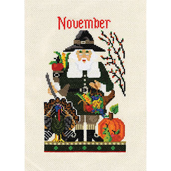 November Santa - Christmas Cross Stitch Kit