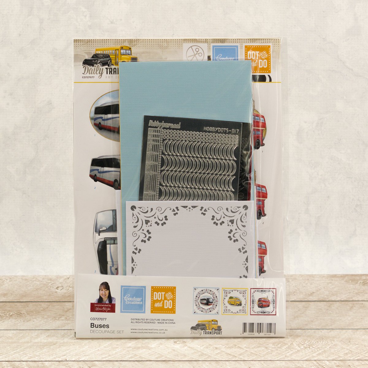 Buses - 3D Diecut Decoupage Set