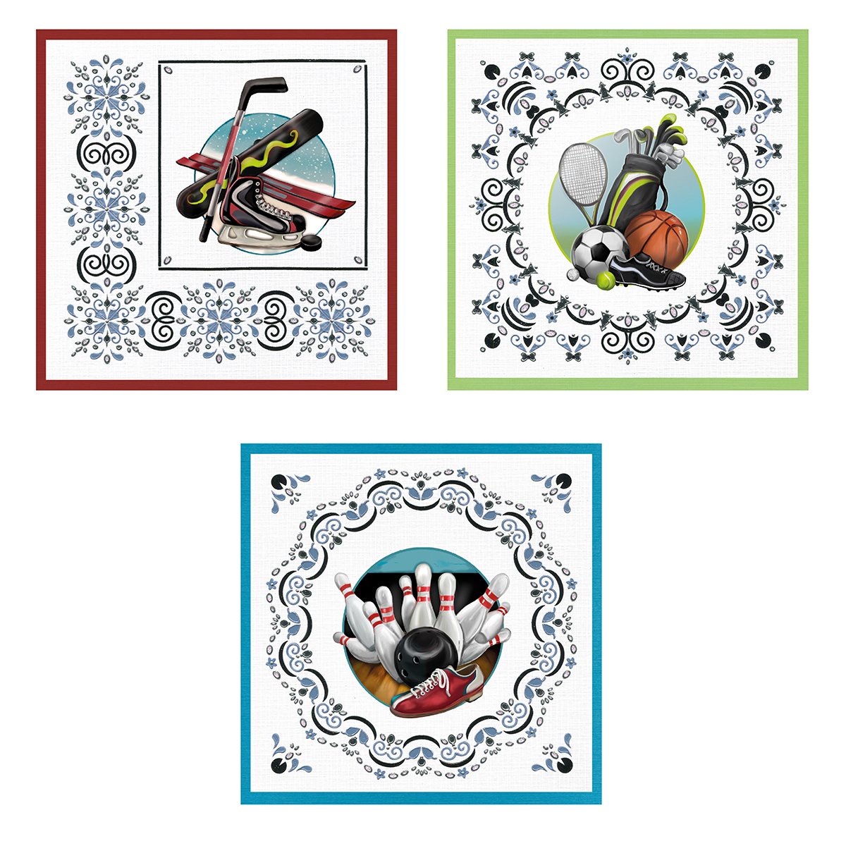 Sports - 3D Diecut Decoupage Set