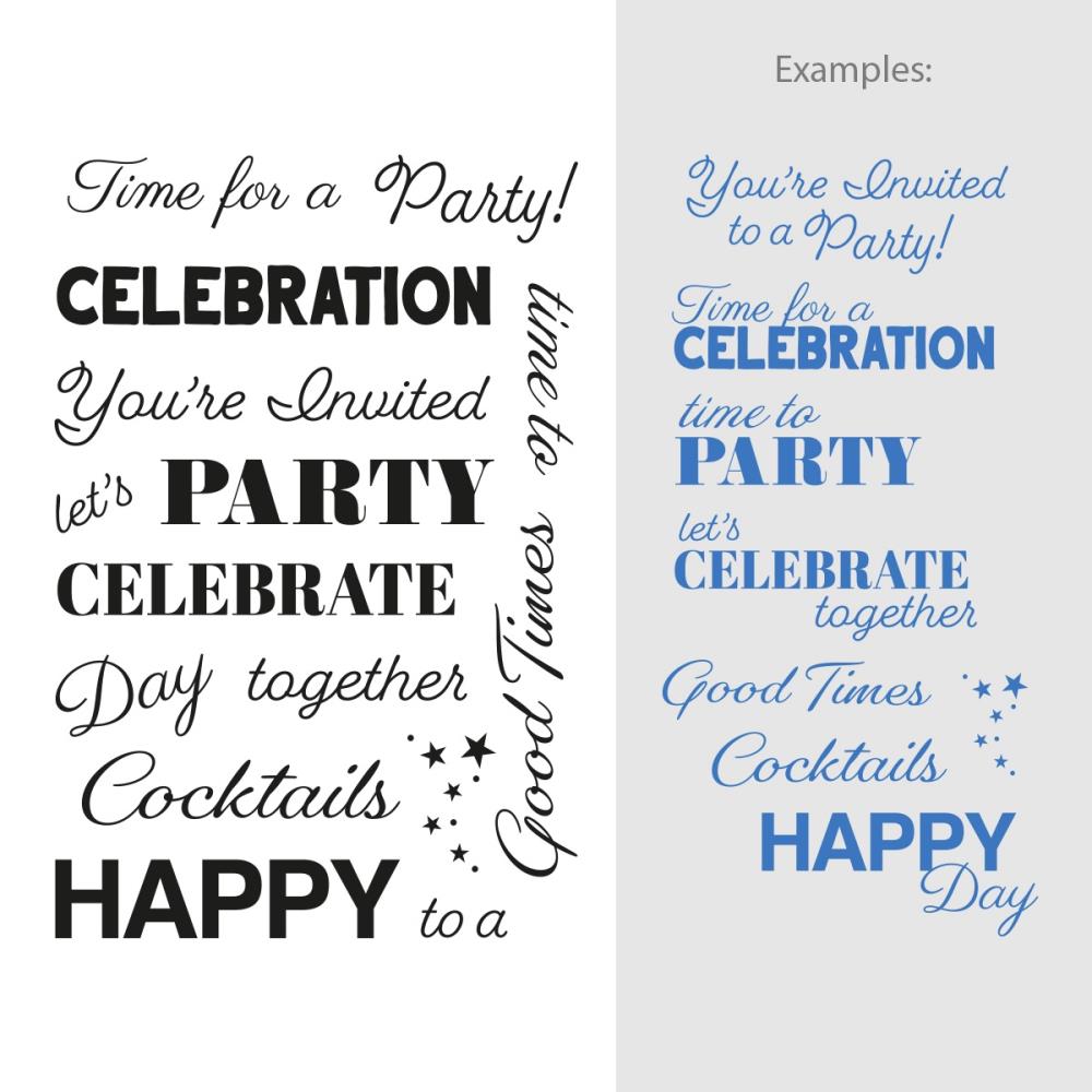 Celebrations - Acrylic Stamp Set