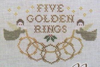 Five Golden Rings - Cross Stitch Pattern