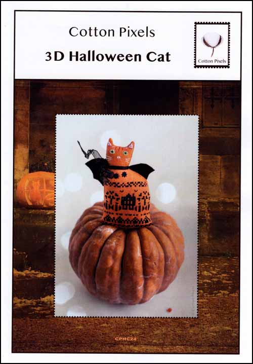 3D Halloween Cat - Cross Stitch Pattern