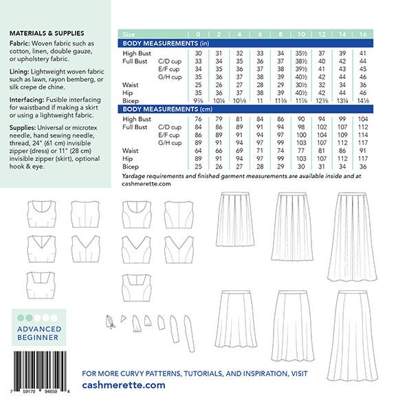 Upton Dress and Skirt Sizes 0 -16 - Quilt Pattern