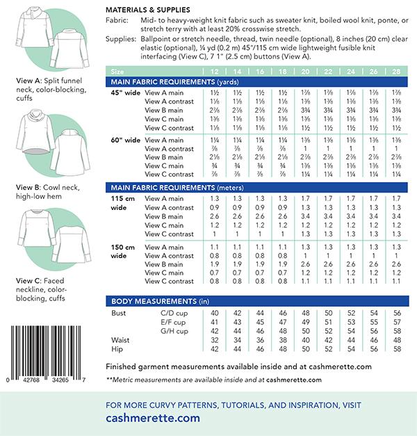 Tobin Sweater - Quilt Pattern