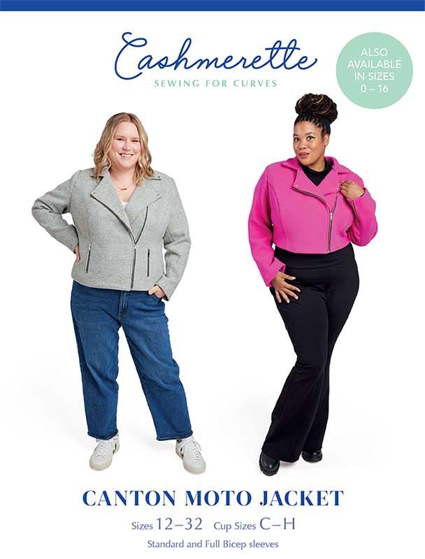 Canton Moto Jacket Sizes 12-32 - Sewing Pattern