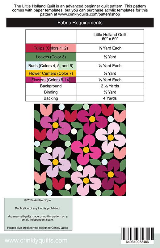 Little Holland Quilt - Quilt Pattern