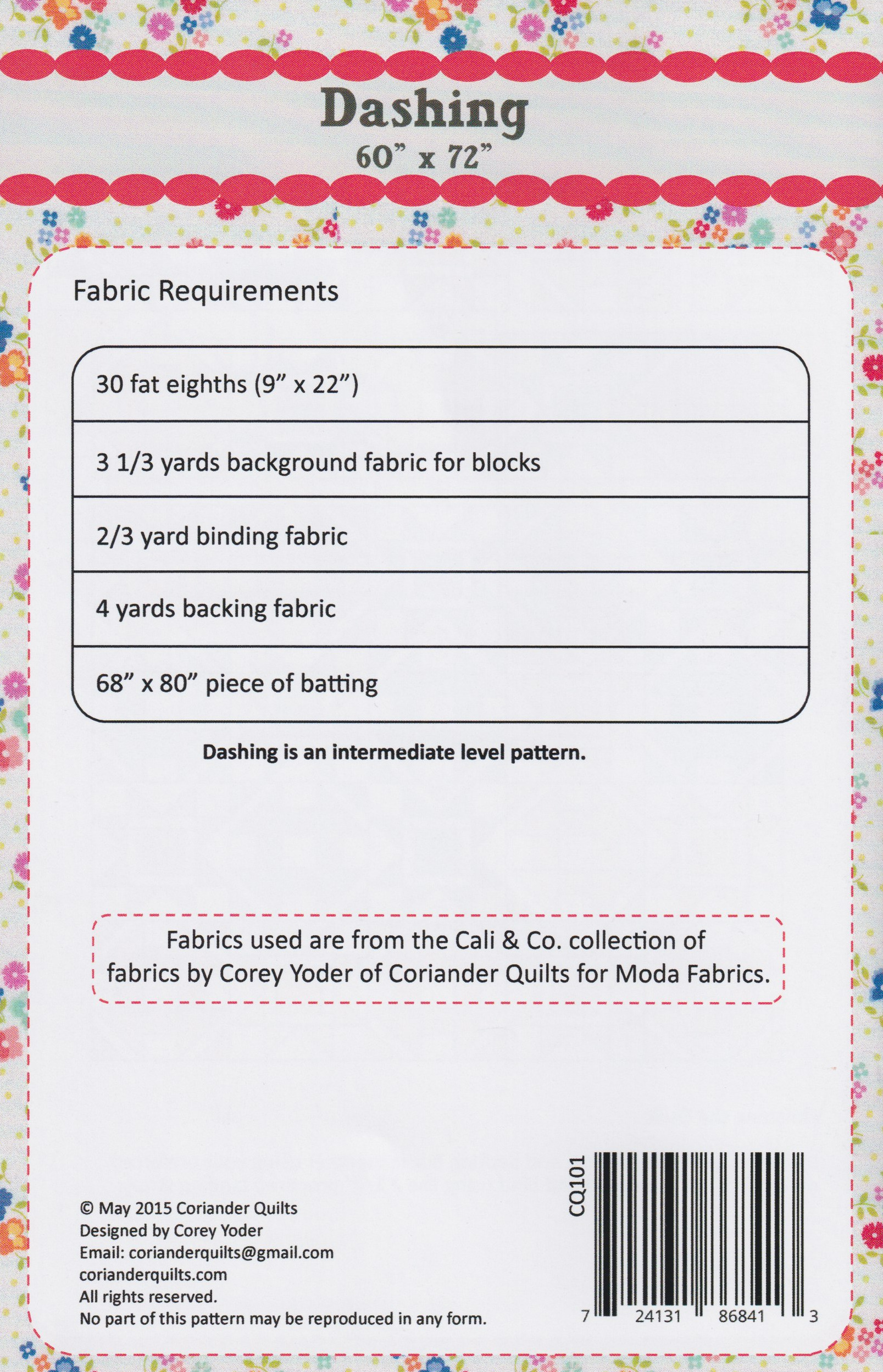 Dashing - Quilt Pattern