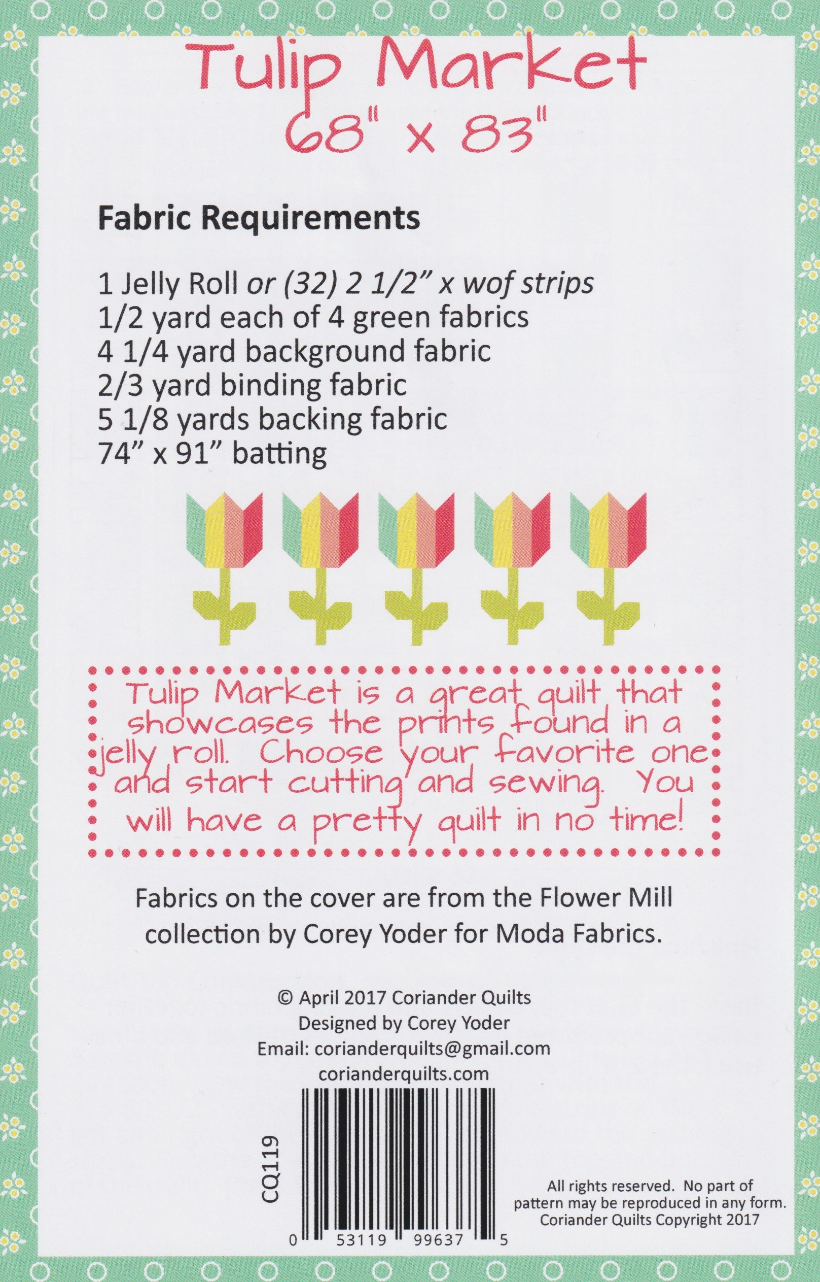 Tulip Market - Quilt Pattern