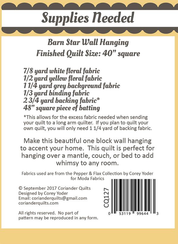 Barn Star - Quilt Pattern