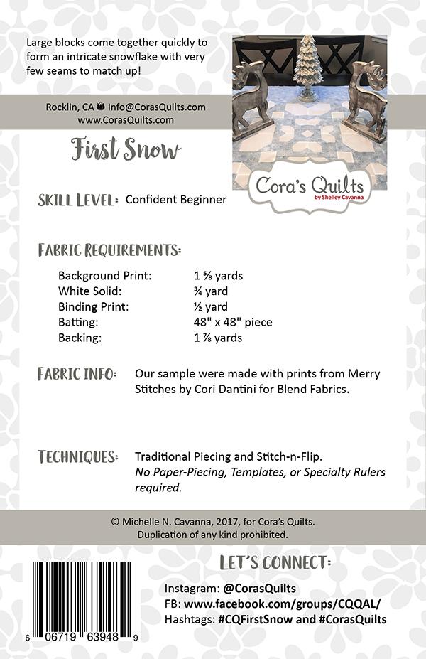 First Snow - Quilt Pattern
