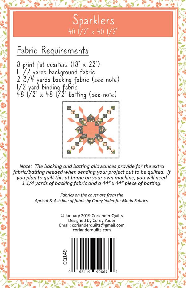 Sparklers - Quilt Pattern