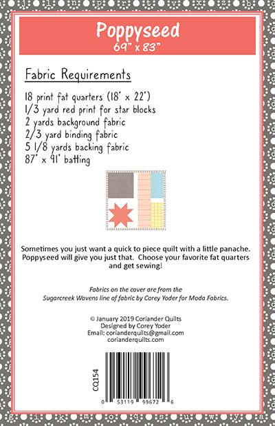 Poppyseed - Quilt Pattern