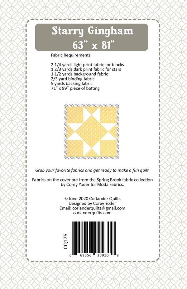 Starry Gingham - Quilt Pattern