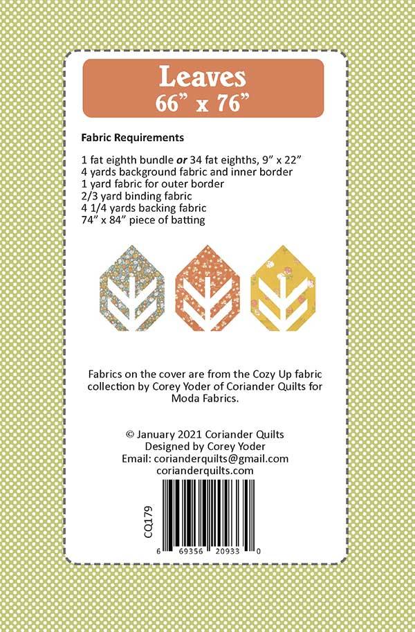 Leaves - Quilt Pattern