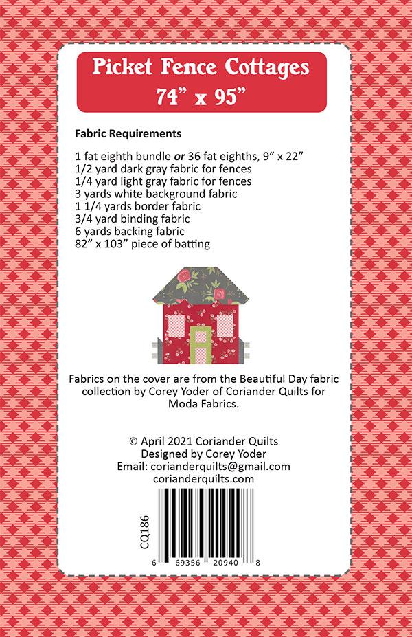 Picket Fence Cottages - Quilt Pattern