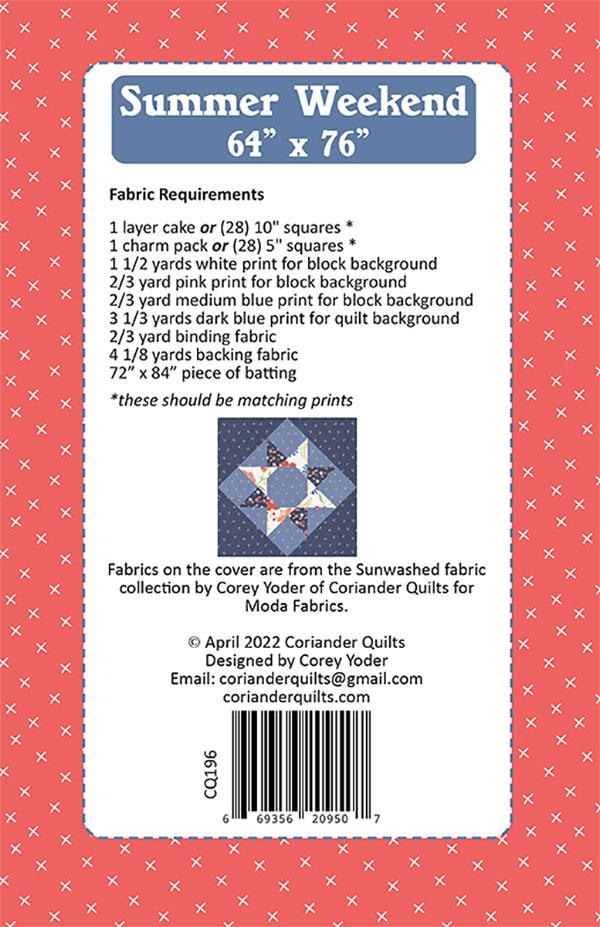 Summer Weekend - Quilt Pattern