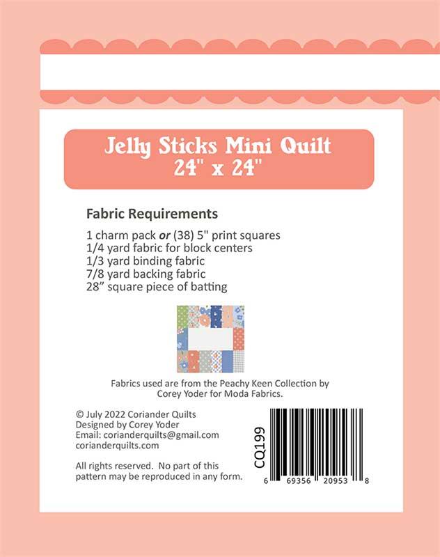 Jelly Sticks Mini - Quilt Pattern