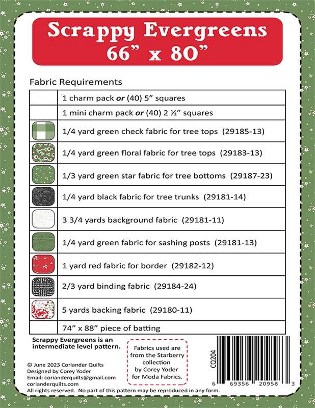 Scrappy Evergreens - Quilt Pattern