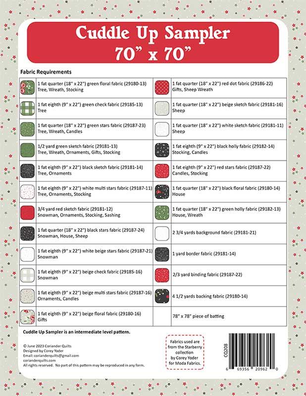 Cuddle Up Sampler - Quilt Pattern