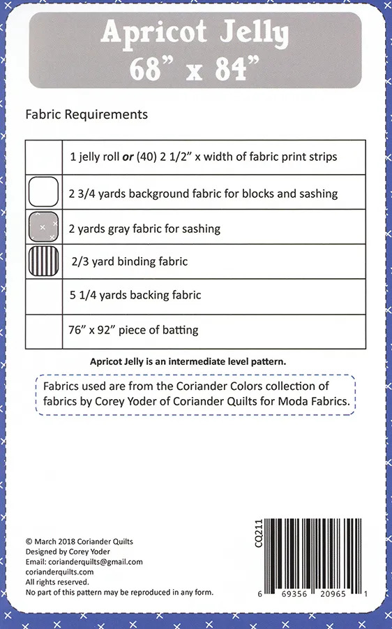 Apricot Jelly - Quilt Pattern