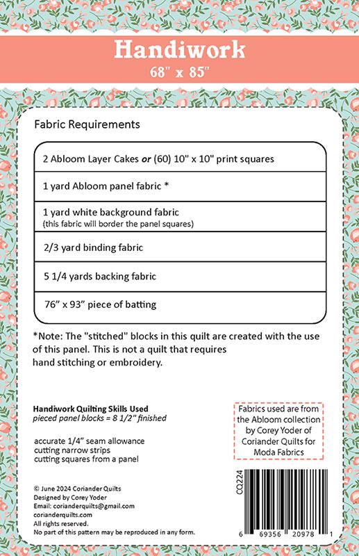 Handiwork - Quilt Pattern