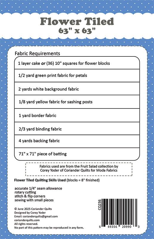 Flower Tiled - Quilt Pattern