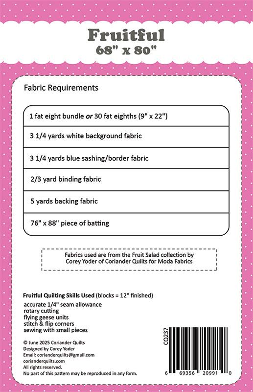 Fruitful - Quilt Pattern