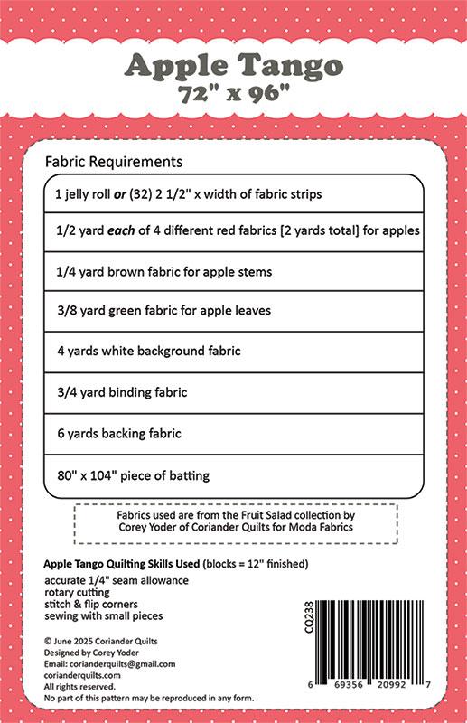 Apple Tango - Quilt Pattern