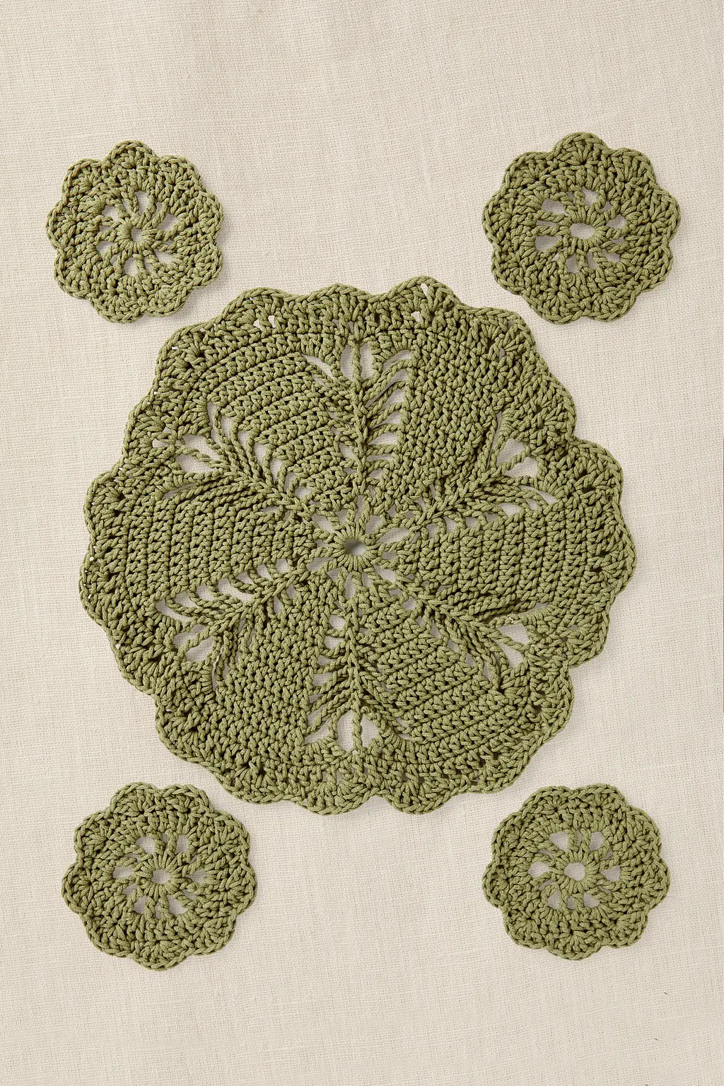 Inhale Mat and Coaters - Intermediate Crochet Kit