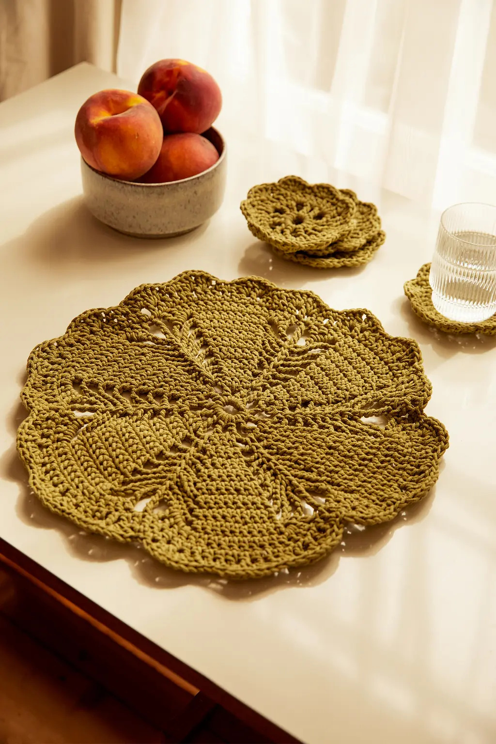 Inhale Mat and Coaters - Intermediate Crochet Kit